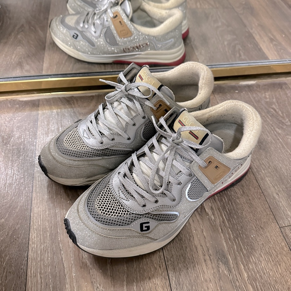 Mens Shoes Gucci Ultrapace ‘Silver’ size 8